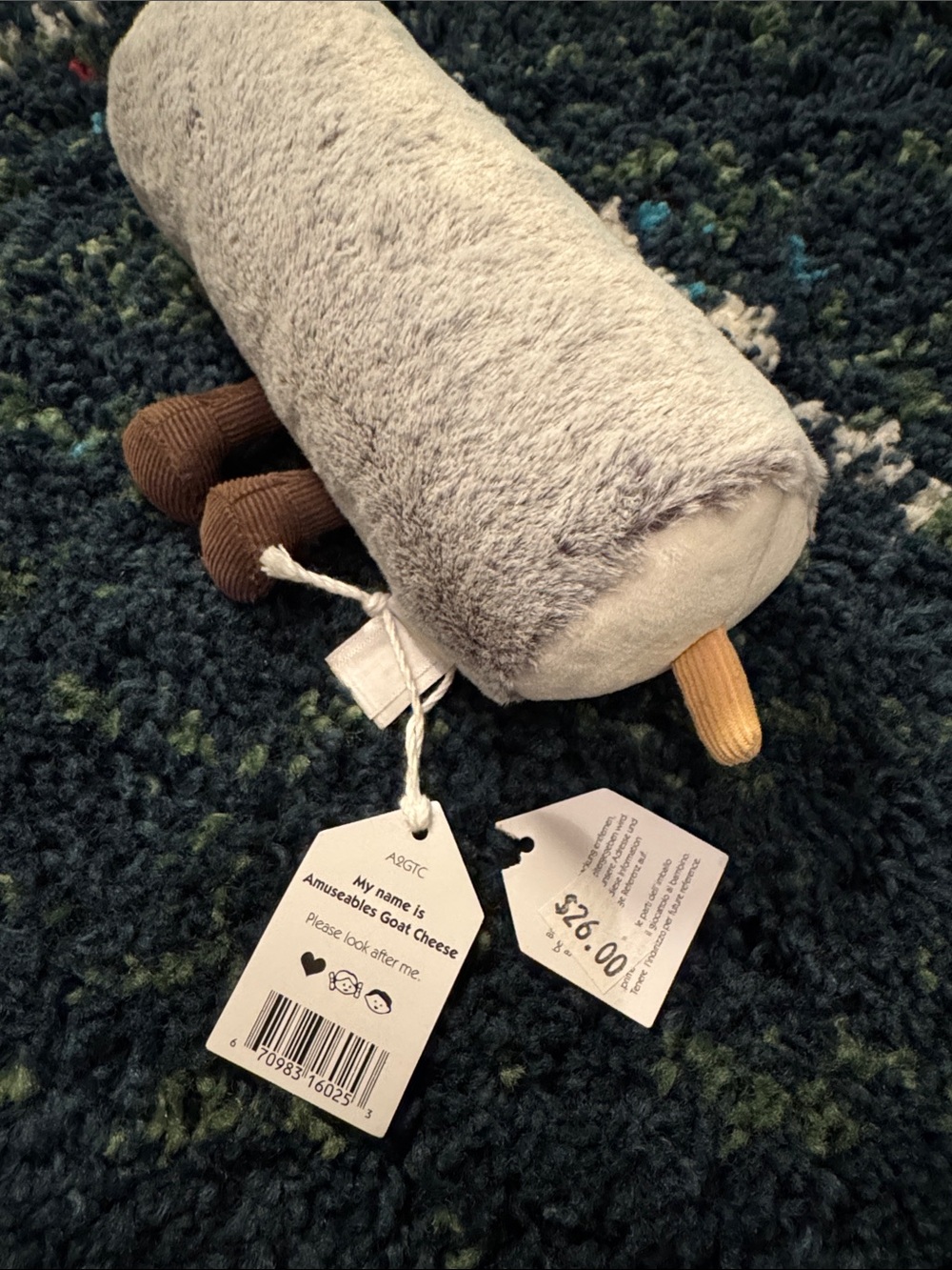 BNWT Authentic Jellycat Amuseables Goat Cheese - Picture 6 of 6
